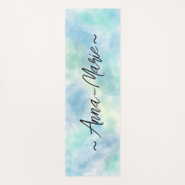 Green watercolor  ヨガマット