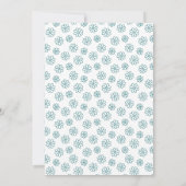 Green Watercolor Baby Girl Shower Invitation 招待状 (裏面)