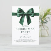 Green Watercolor Christmas Party 招待状 (スタンド正面)