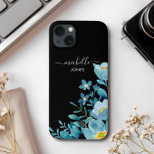 Green Watercolor Flowers  Case-Mate iPhoneケース