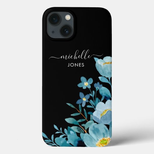 Green Watercolor Flowers  Case-Mate iPhoneケース (裏面)