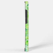 Green Watercolor Plumeria Flower Phone Case Samsung Galaxyケース (右側面)