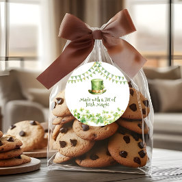 Green Watercolor Shamrock St Patrick's Day Party ラウンドシール