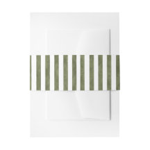 Green Watercolor Stripes Wedding