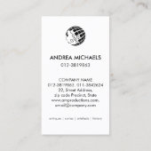 Green Watercolor Wash Retail Trade Business Card 名刺 (裏面)