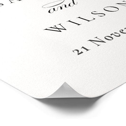 GREEN WATERCOLOUR DESERT CACTUS FLOWER  WEDDING ポスター (角)