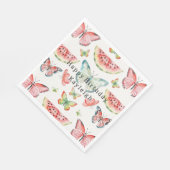 Green Watermelon Birthday スタンダードランチョンナプキン (角)