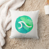 Green Wave クッション (ブランケット)