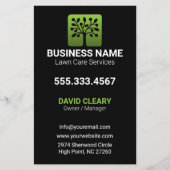 Green Wave Professional Tree Lawn Care チラシ (正面)