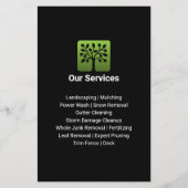 Green Wave Professional Tree Lawn Care チラシ (裏面)