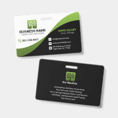 Green Wave Professional Tree Lawn Care バッジ (正面＆裏面)