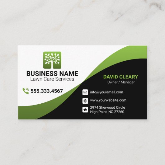 Green Wave Professional Tree Lawn Care 名刺 (正面)