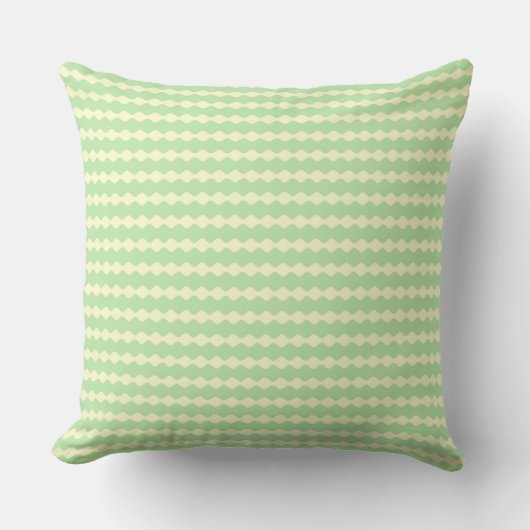 Green Waves Pillow クッション (正面)
