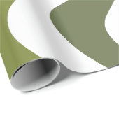 Green Wavy Stripes ラッピングペーパー (ロールコーナー)