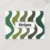 Green Wavy Stripes 名刺 (正面)