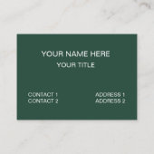 Green Wavy Stripes 名刺 (裏面)