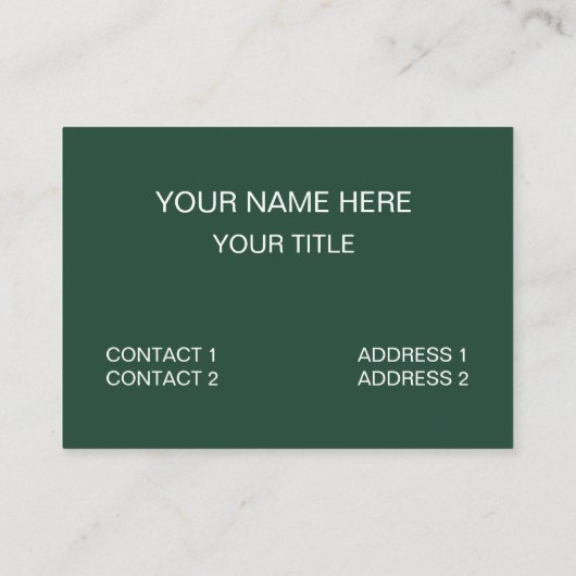 Green Wavy Stripes 名刺 (裏面)