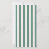 Green Wedding Ceremony or Reception Welcome サンキューカード (裏面)