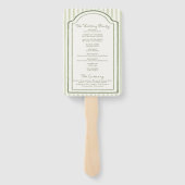 Green Wedding Striped Program ハンドファン (裏面)