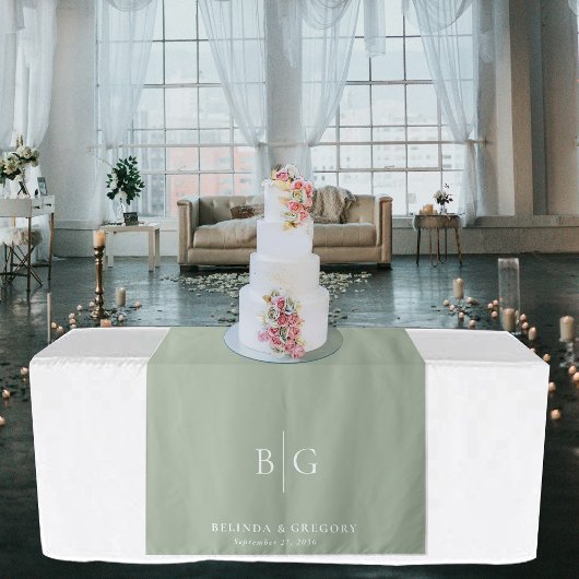 Green Wedding Sweetheart Table Runner Decor Sign タペストリー