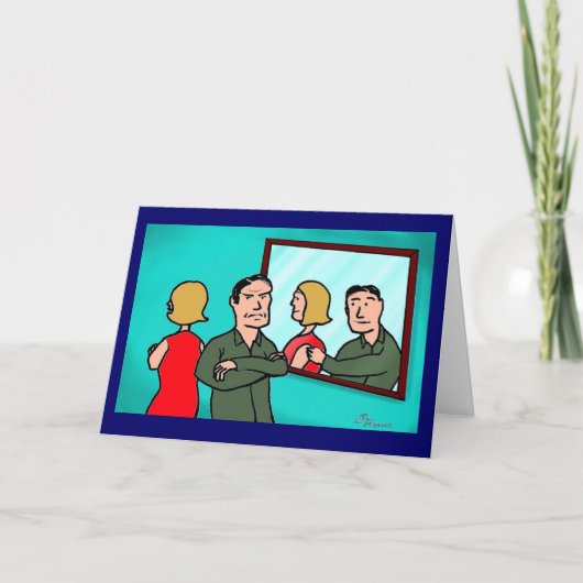 Green Weeniiの「反省する時間」グリーティングカード カード (正面)