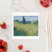 Green Wheat Field with Cypress 1889 by Vincent van スタンダードカクテルナプキン (インサイチュ)