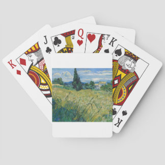 Green Wheat Field with Cypress 1889 by Vincent van トランプ