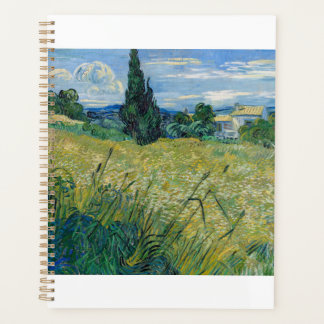 Green Wheat Field with Cypress 1889 by Vincent van プランナー手帳