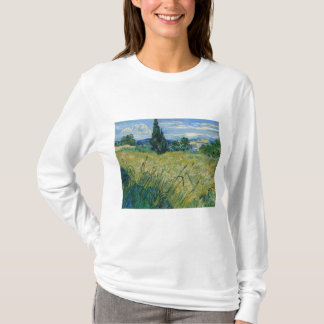 Green Wheat Field with Cypress 1889 by Vincent van Tシャツ