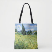 Green Wheatfield with Cypress, トートバッグ (正面)