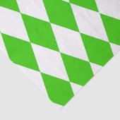 Green White Harlequin Diamonds Checkers Design  薄葉紙 (詳細)