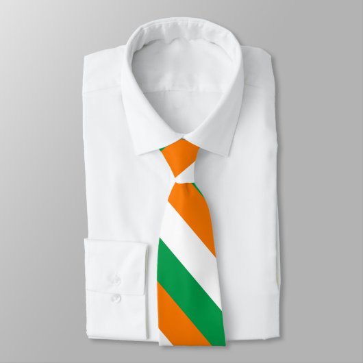 Green White Orange Flag of Ireland ネクタイ (タイ)