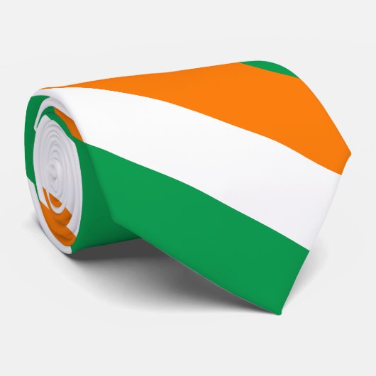 Green White Orange Flag of Ireland ネクタイ (ロール)