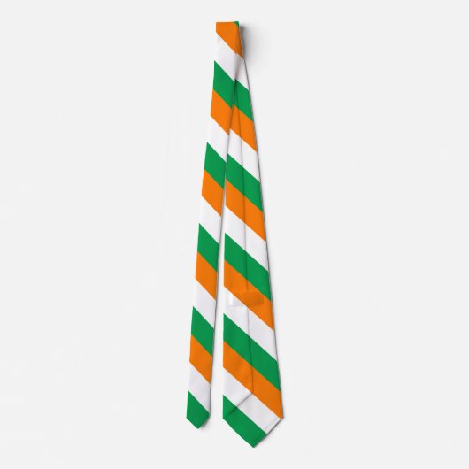 Green White Orange Flag of Ireland ネクタイ (裏面)