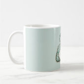 Green White Pearls Purse コーヒーマグカップ (左)