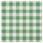 Green & White Plaid Gingham ファブリック (見本)