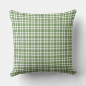 Green White Plaid Pattern クッション (裏面)