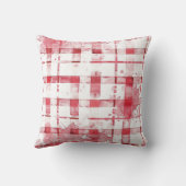 Green White Plaid Stripes クッション (裏面)