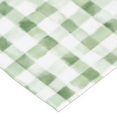 Green White Plaid Stripes テーブルクロス (アングル)