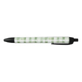 Green White Plaid Stripes 黒ボールペン (ボトム)