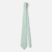 Green White Polka Dots ネクタイ (正面)