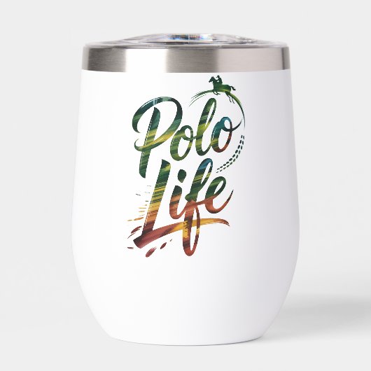 Green White Polo Life Typography (正面)