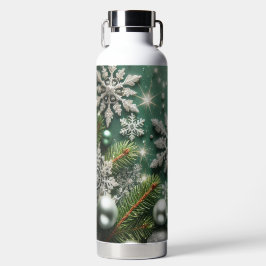 GREEN WHITE SILVER HOLIDAY CHRISTMAS ORNAMENTS ウォーターボトル