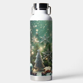 GREEN WHITE SILVER HOLIDAY CHRISTMAS ORNAMENTS ウォーターボトル