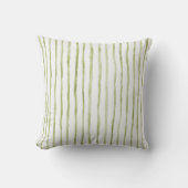 Green White Stripes クッション (正面)