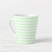 green-white –zweifarbig two-tone grün-weiß pastel カフェラテマグ (左アングル)