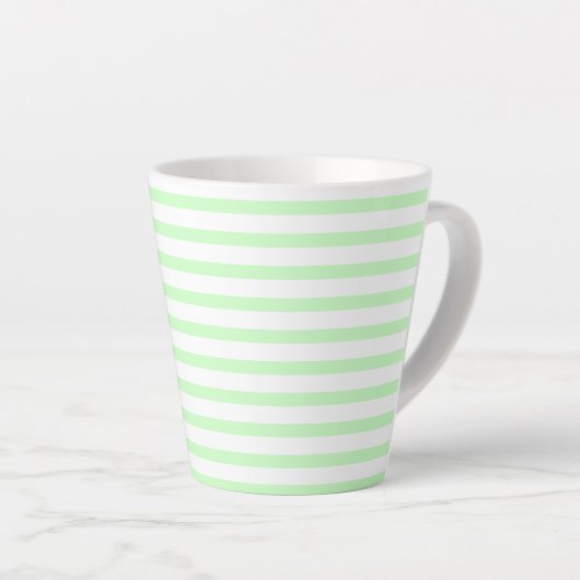 green-white –zweifarbig two-tone grün-weiß pastel カフェラテマグ (右アングル)