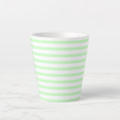green-white –zweifarbig two-tone grün-weiß pastel カフェラテマグ (正面)
