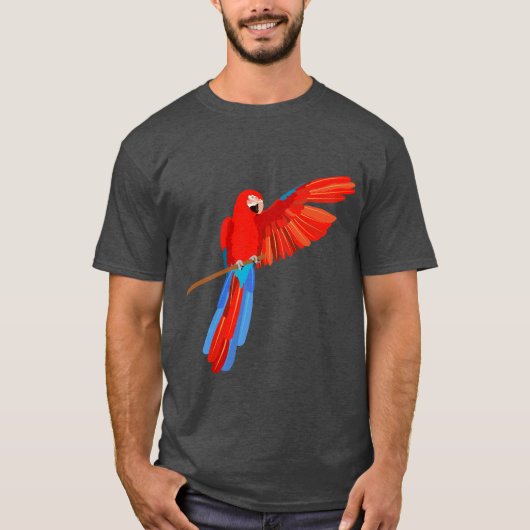 Green Winged Macaw Tシャツ (正面)