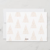 Green wish card New Year with tree Christmas  シーズンカード (裏面)